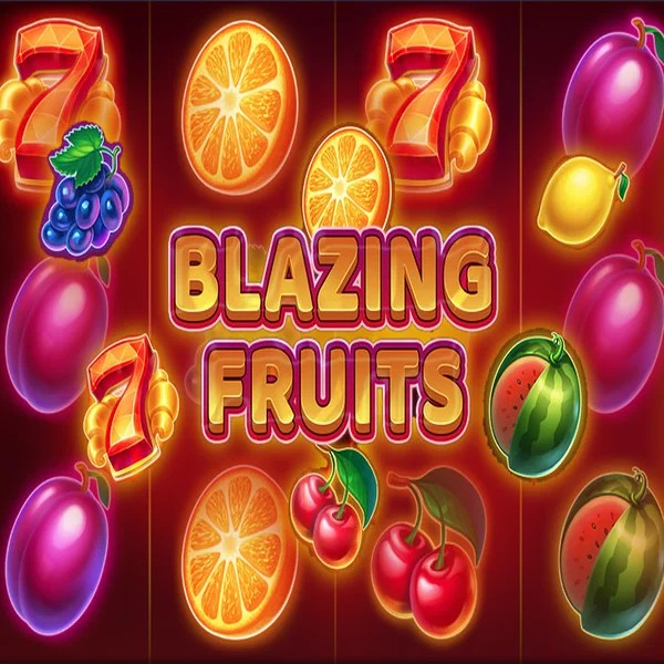 Blazing Fruits online game logo by Inbet Games on hugocasinoo.eu