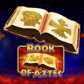 Book of Aztec logo by Amatic Industries at Hugo Casino
