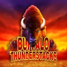 Official Slots logo: Buffalo Thunderstacks by Amatic Industries at Hugo Casino
