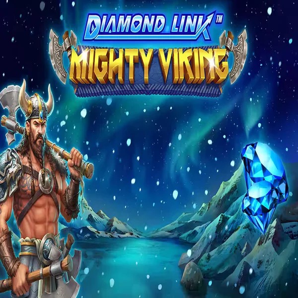 Diamond Link Mighty Viking slot icon by Greentube, available at Hugo Casino