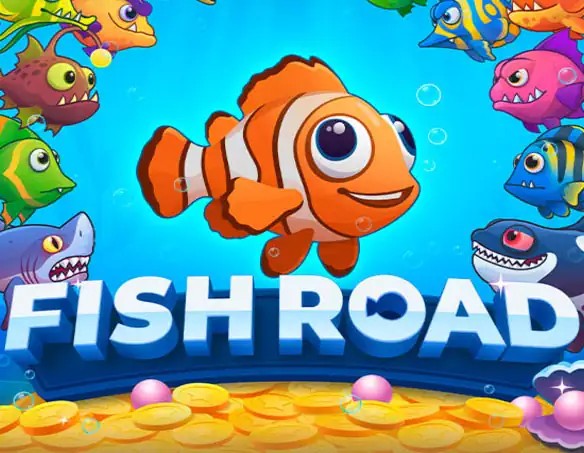 Play the Fish Road slot by InOut on Hugo Casino