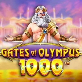 Gates of Olympus 1000 slot logo by Pragmatic Play at Hugo Casino