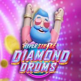 Official Slots logo: Hyper Strike Diamond Drums by Gameburger Studios at Hugo Casino