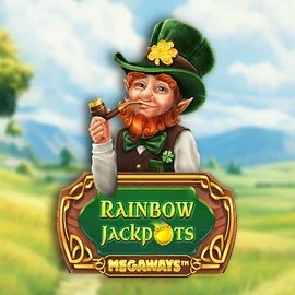 Rainbow Jackpots Megaways game by Red Tiger Gaming – logo hosted on Hugo Casino