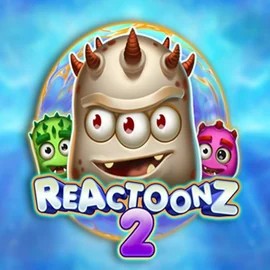 Reactoonz 2 logo by Play'n GO at Hugo Casino