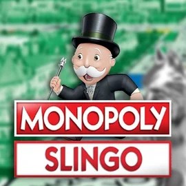 Slingo Monopoly slot logo by Gaming Realms at Hugo Casino