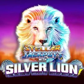 Try Stellar Jackpots with Silver Lion slot by Lightning Box Game on hugocasinoo.eu – logo image