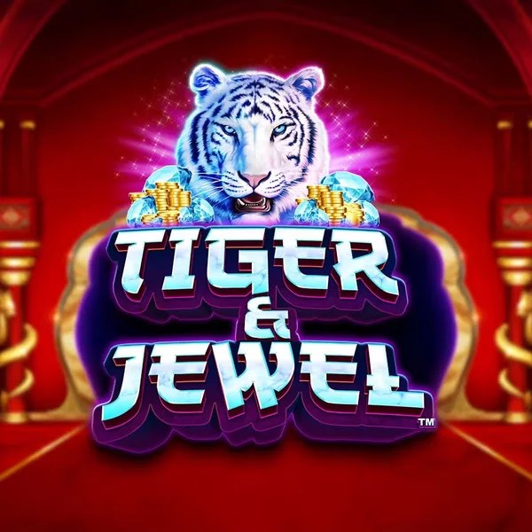 Official Slots logo: Tiger and Jewel by Greentube at Hugo Casino
