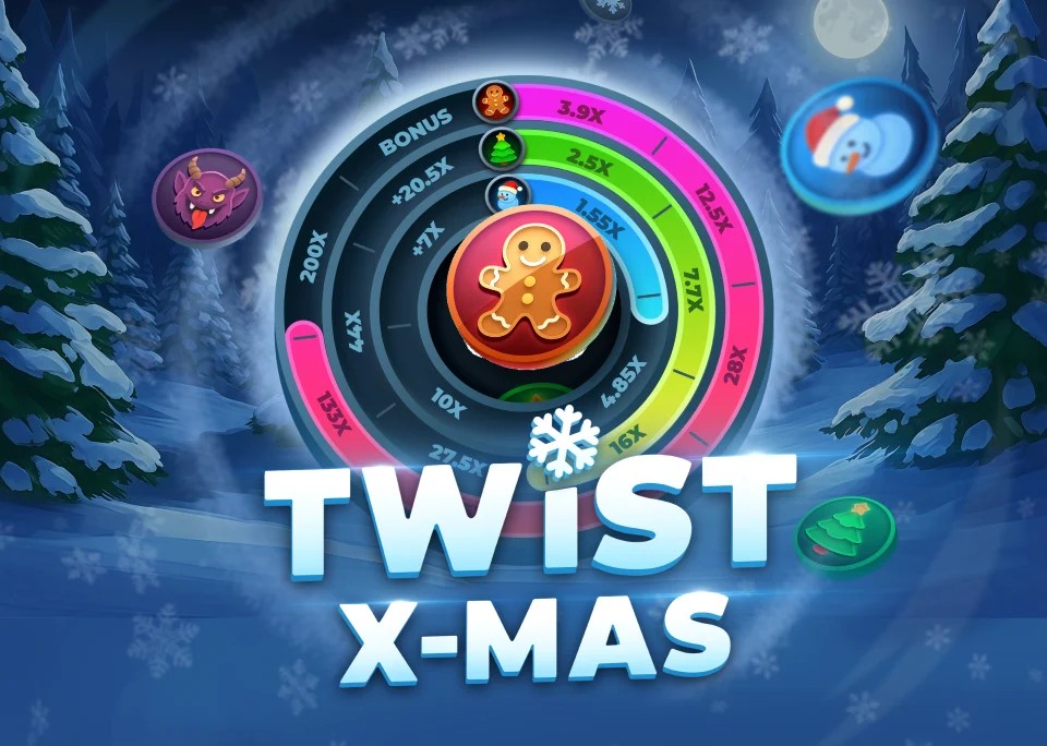 Twist X-mas slot icon by InOut, available at Hugo Casino