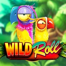 Wild Roll slot logo by Playtech at Hugo Casino
