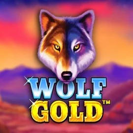 Wolf Gold slot icon by Pragmatic Play, available at Hugo Casino