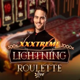 XXXtreme Lightning Roulette slot logo by Evolution at Hugo Casino